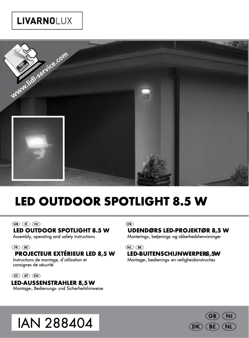 Página 1 del manual Manual de usuario Livarno Lux HG03444A