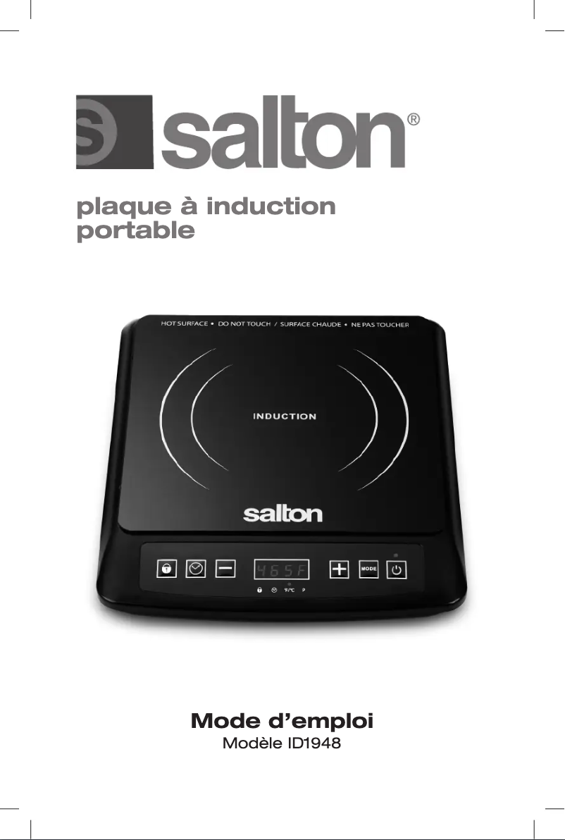 Page n°1 - Manuel utilisateur Salton ID1948