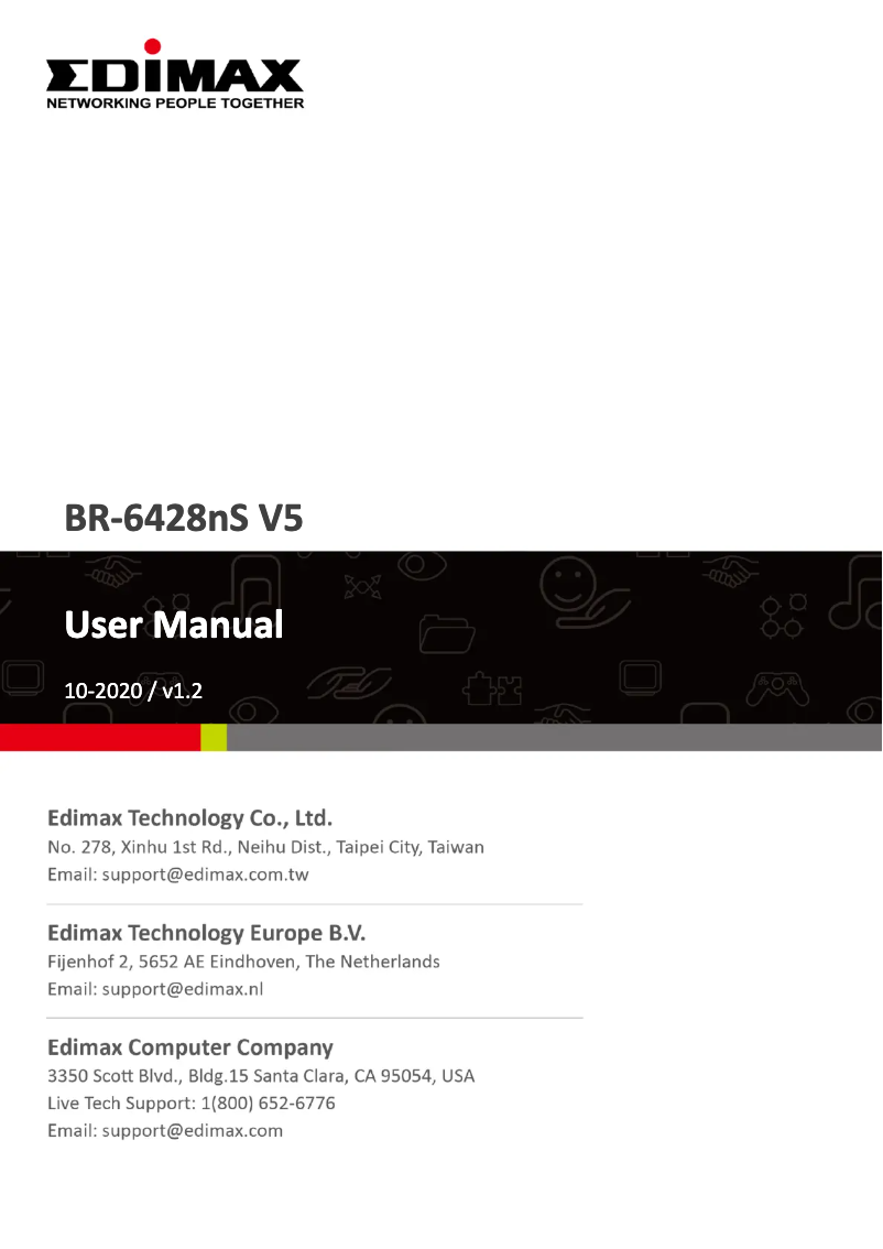 Image de la première page du manuel de l'appareil BR-6428nS V5