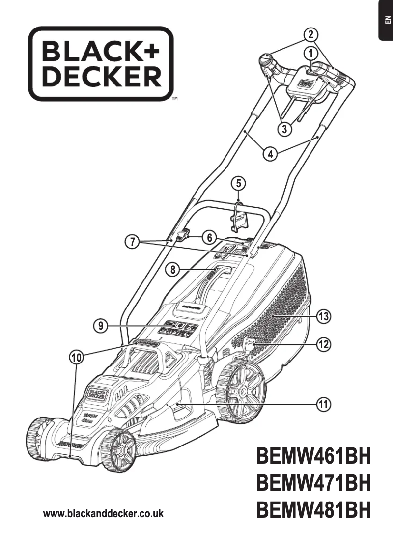 Image de la première page du manuel de l'appareil BEMW481BH-GB