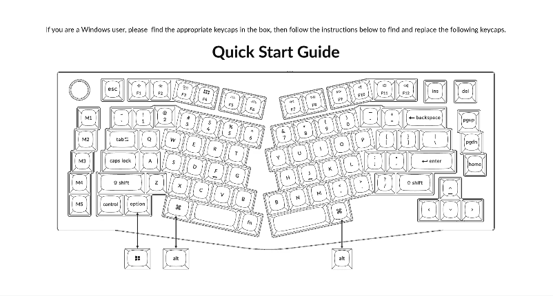 Page n°1 - Guide de démarrage rapide Keychron Q10