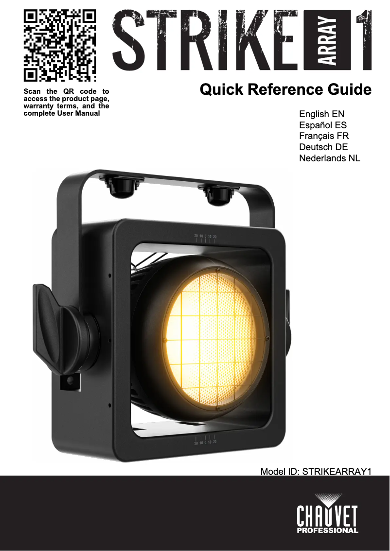 Image de la première page du manuel de l'appareil STRIKE Array 1