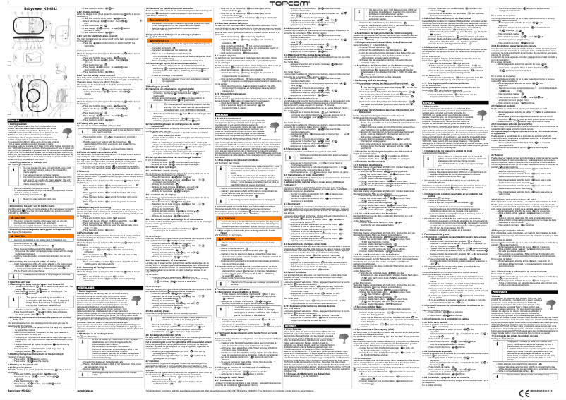 Page 1 de la notice Manuel utilisateur Topcom KS-4242