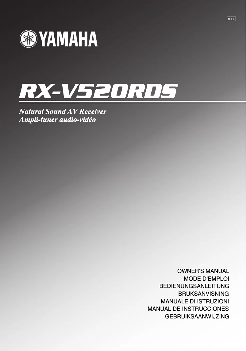 Page 1 de la notice Manuel utilisateur Yamaha RX-V520RDS