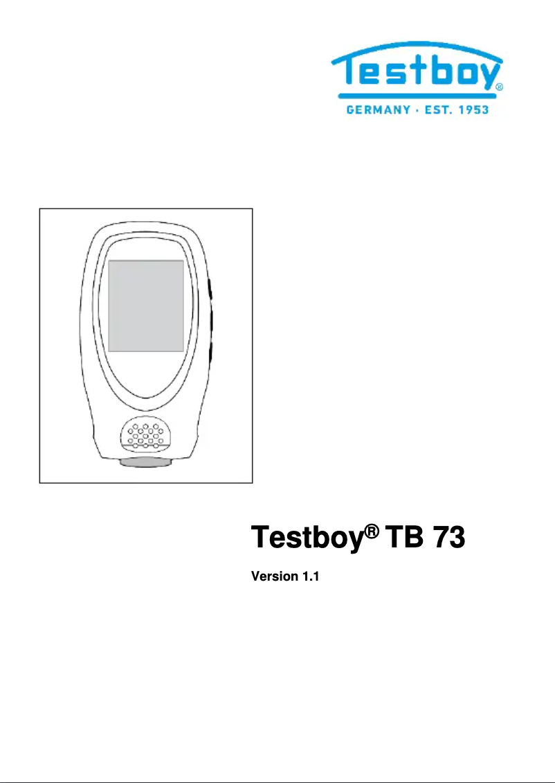 Página 1 del manual Manual de usuario Testboy TB 73
