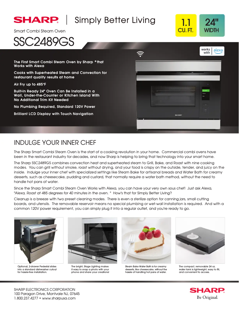 Page 1 de la notice Fiche technique Sharp SSC2489GS