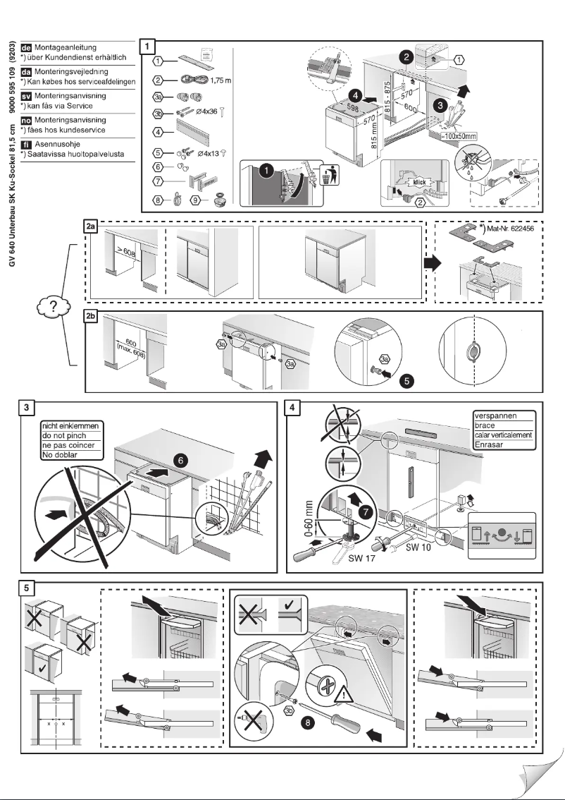 Page n°1 - Manuel utilisateur Bosch SMU50E52SK