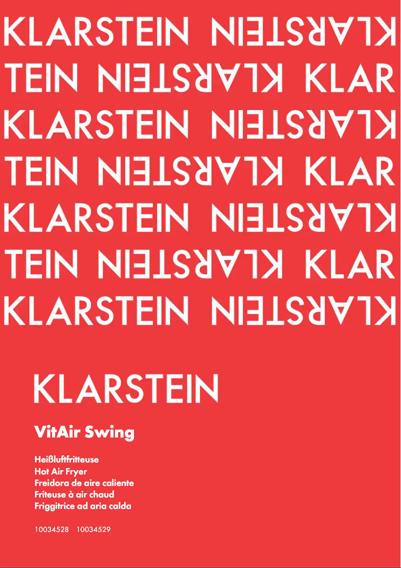 Page n°1 - Manuel utilisateur Klarstein VitAir Swing