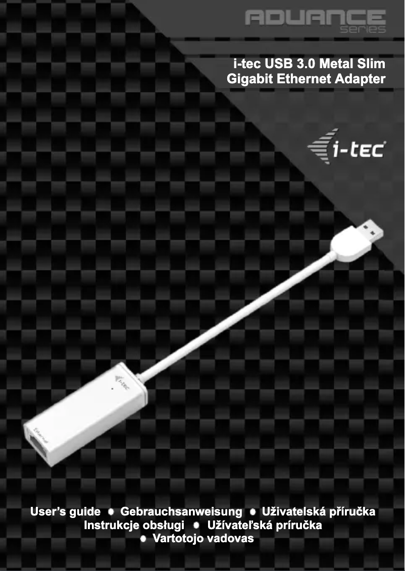 Page 1 de la notice Manuel utilisateur i-TEC U3GLANSLIM