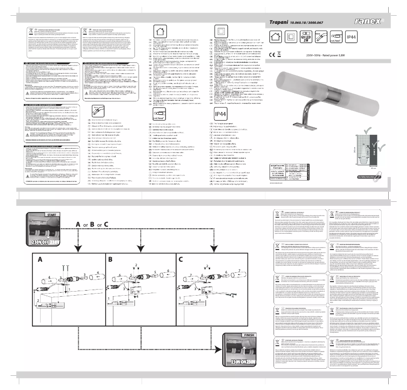 Imagen de la primera página del manual del dispositivo Trapani 3000.067