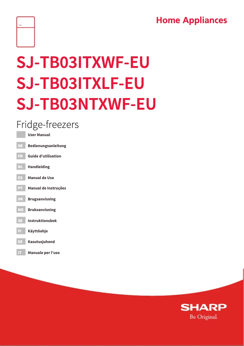 First page image of the manual for SJ-TB03NTXWF-EU