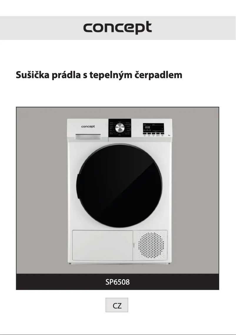 Page n°1 - Manuel utilisateur Concept SP6508