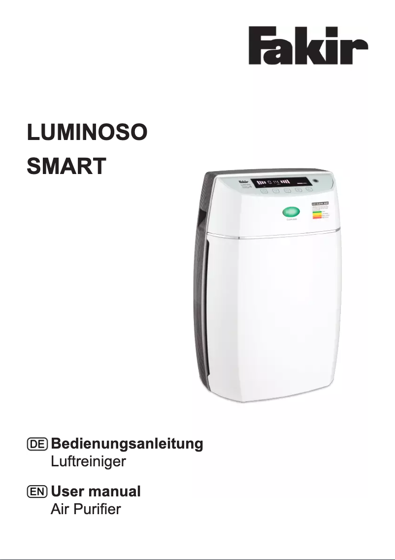 Image de la première page du manuel de l'appareil Luminoso Smart