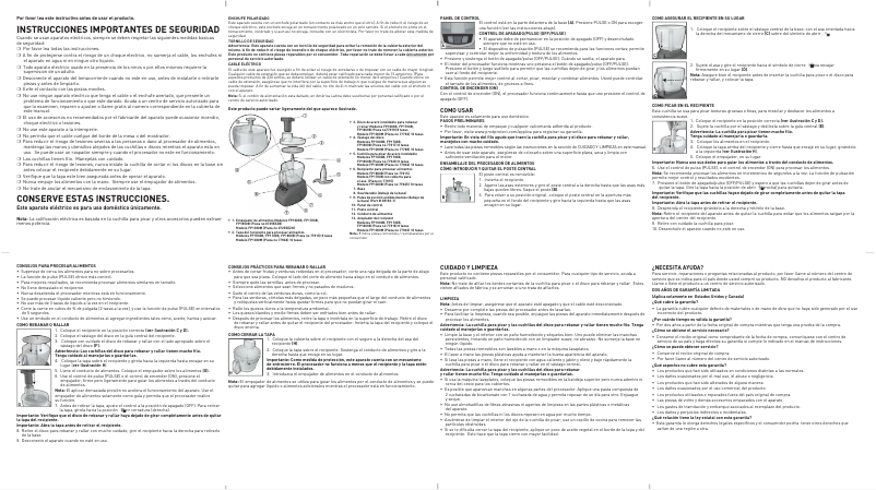 Page 1 de la notice Manuel utilisateur Black & Decker FP1800B