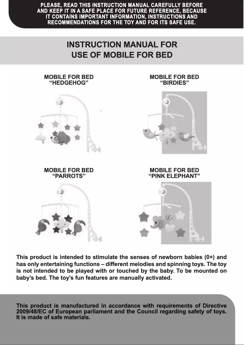 Image de la première page du manuel de l'appareil Parrots