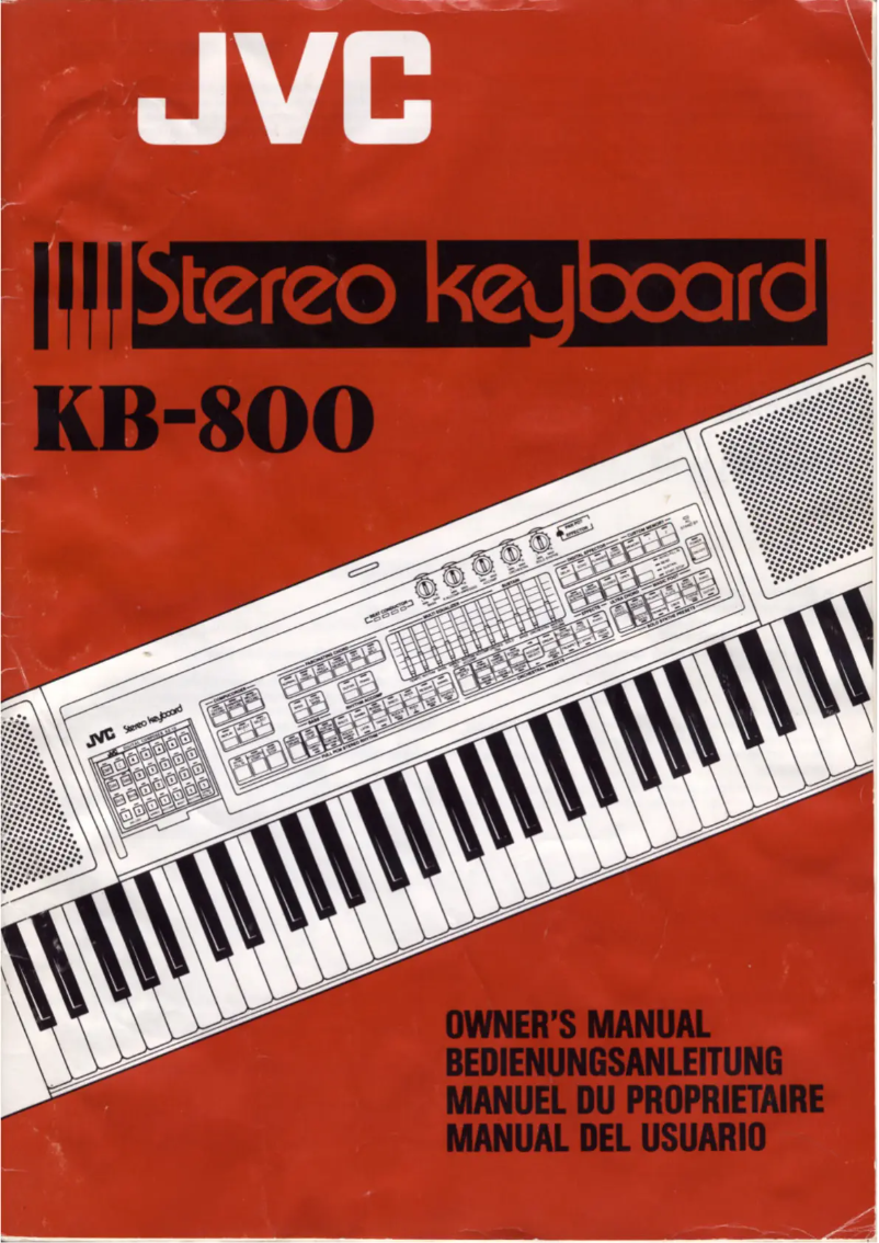 Image de la première page du manuel de l'appareil KB-800