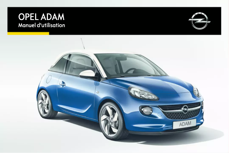 Page 1 de la notice Manuel utilisateur Opel Adam (2014)