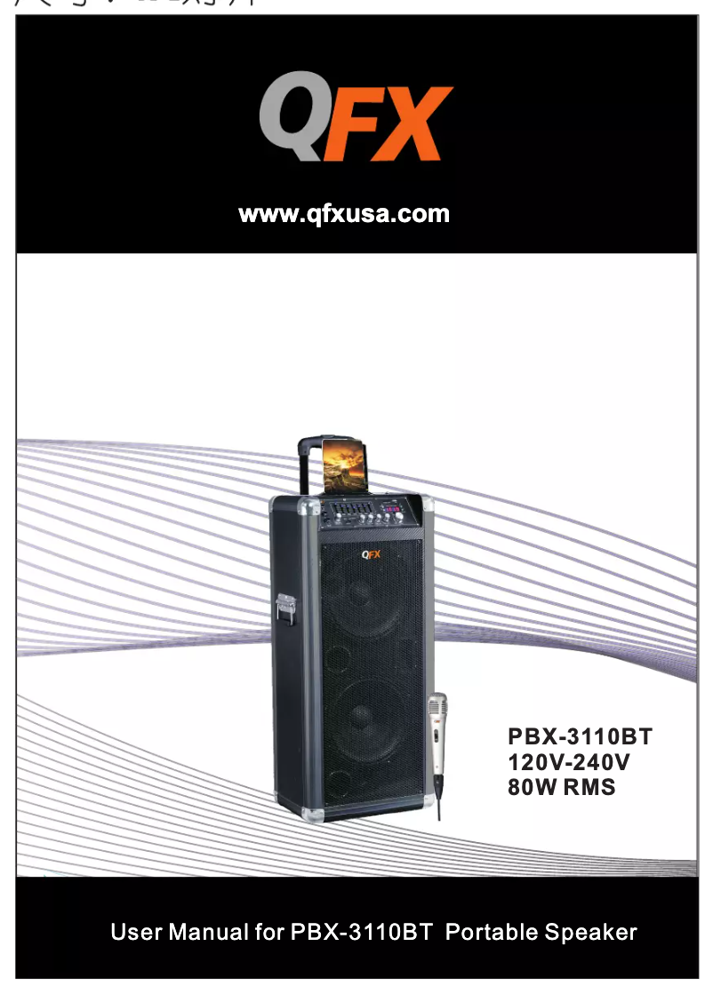Page 1 de la notice Manuel utilisateur QFX PBX-3110BT
