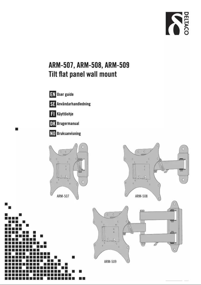 Page 1 de la notice Manuel utilisateur Deltaco ARM-507