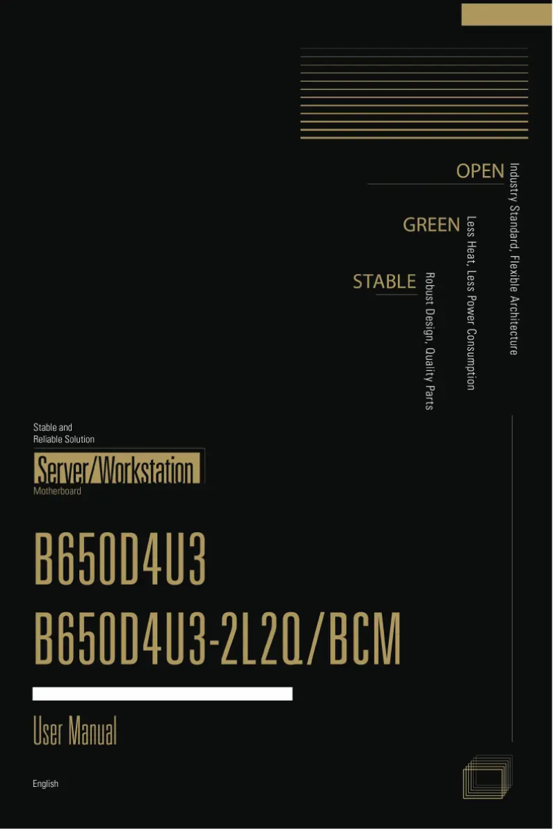 Página 1 del manual Manual de usuario Asrock Rack B650D4U3-2L2Q/BCM