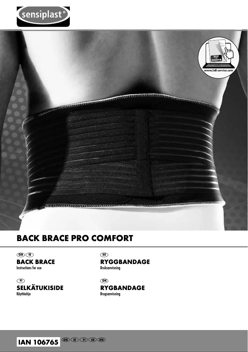 Image de la première page du manuel de l'appareil IAN 106765