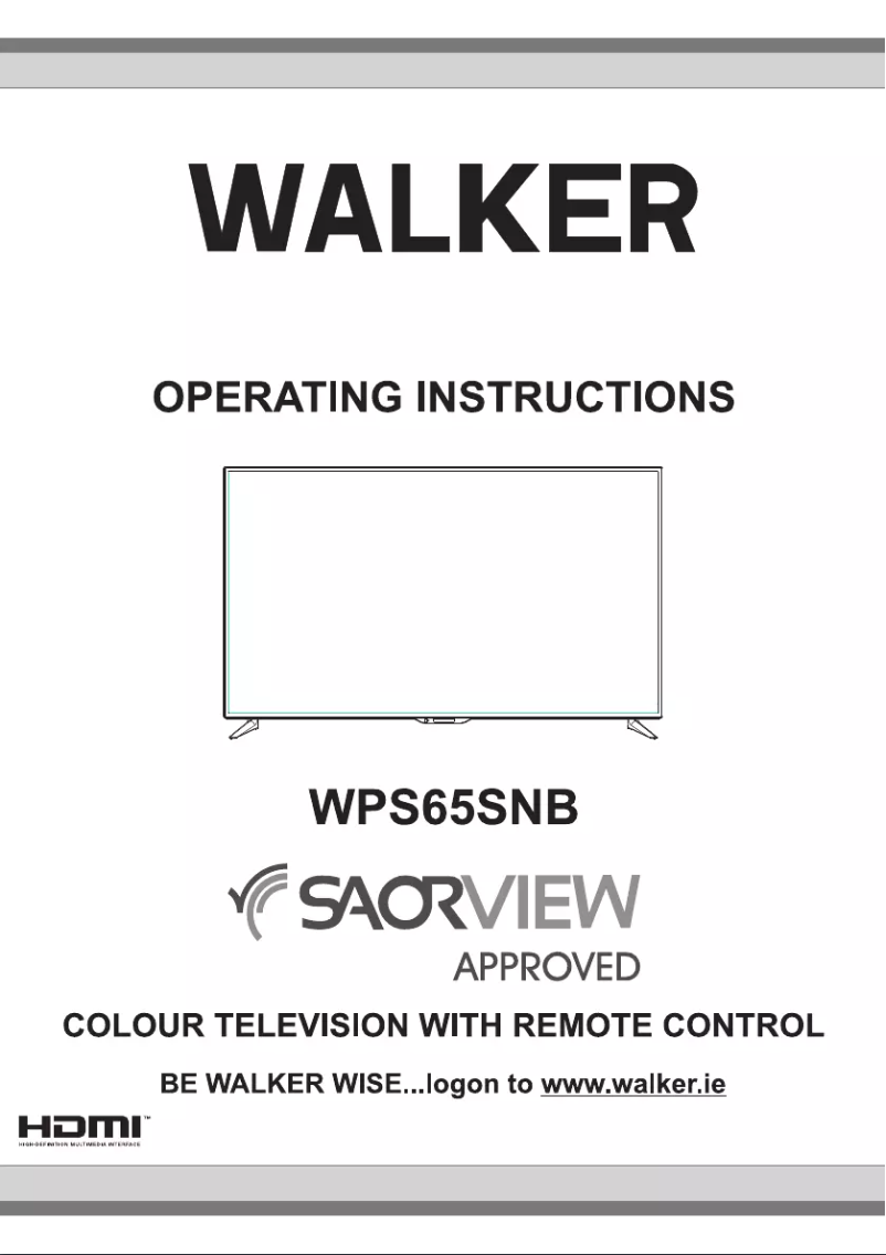 Image de la première page du manuel de l'appareil WPS65SNB