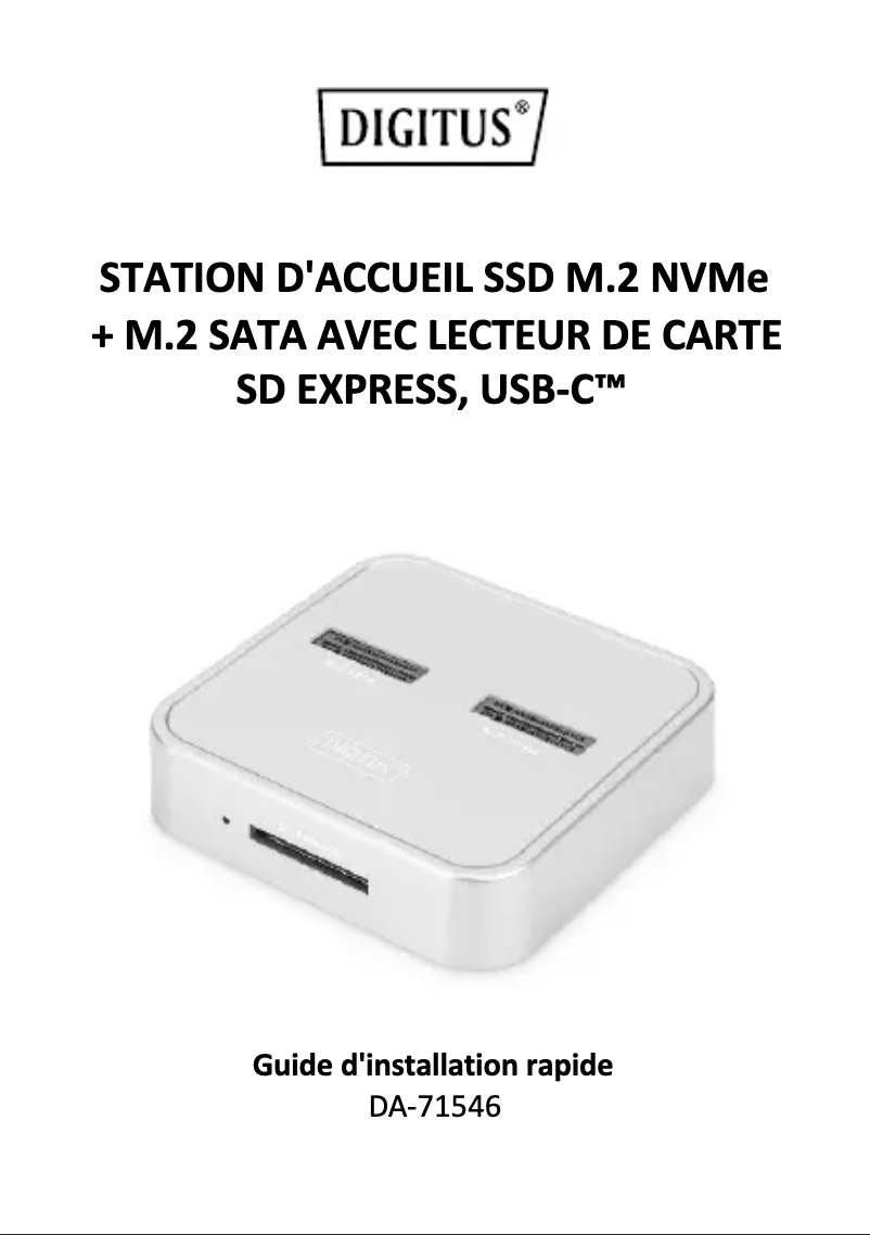 Page n°1 - Manuel utilisateur Digitus DA-71546