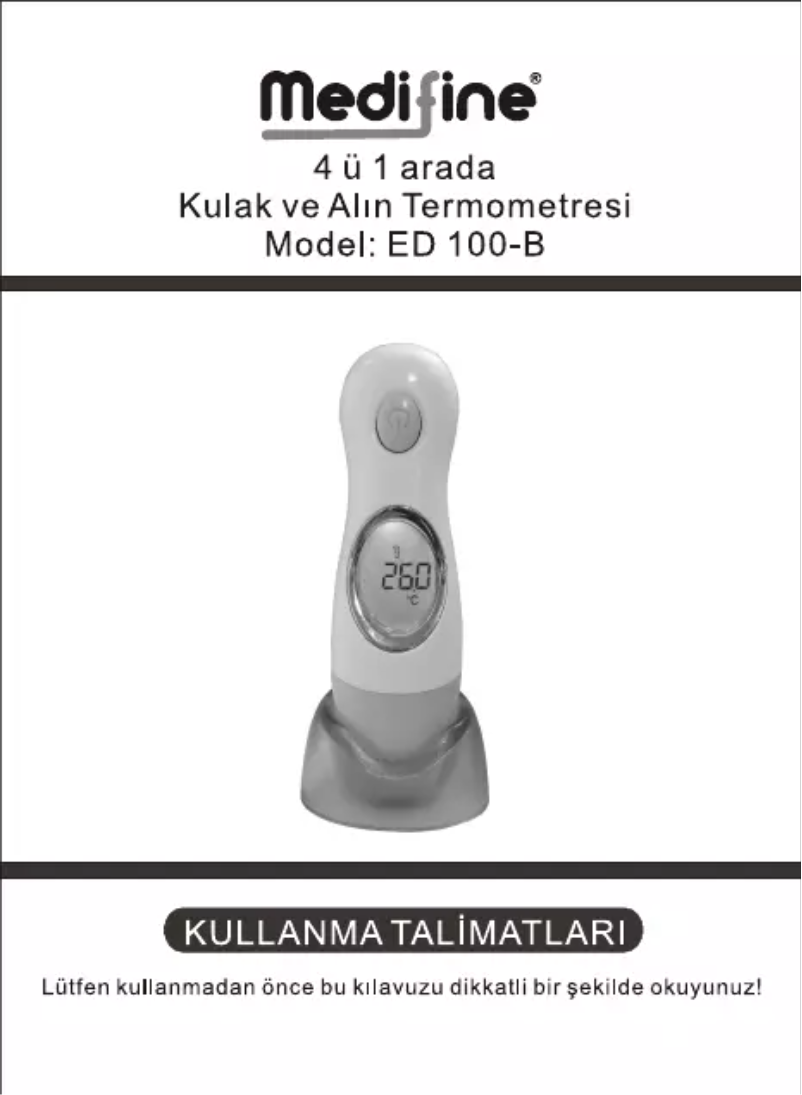 Imagen de la primera página del manual del dispositivo ED 100-B