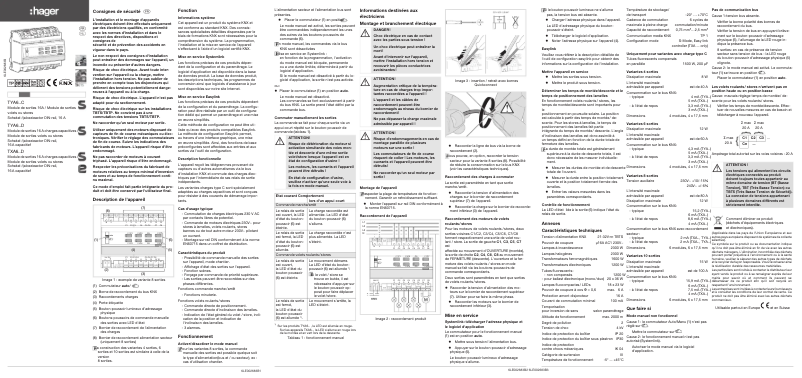 Image de la première page du manuel de l'appareil TYA604C