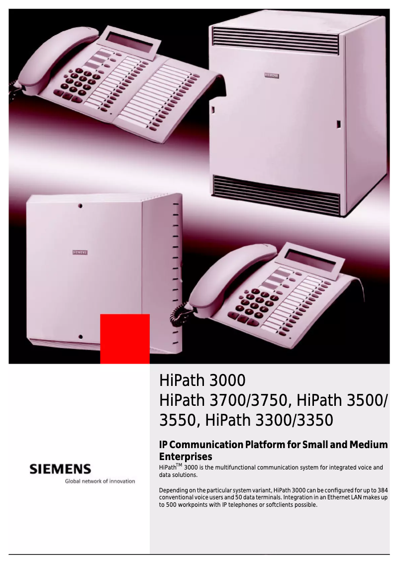 Page n°1 - Manuel utilisateur Eaton HiPath 3550