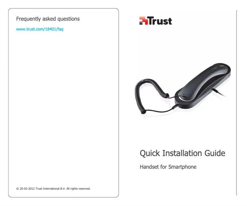 Página 1 del manual Manual de usuario Trust 18401