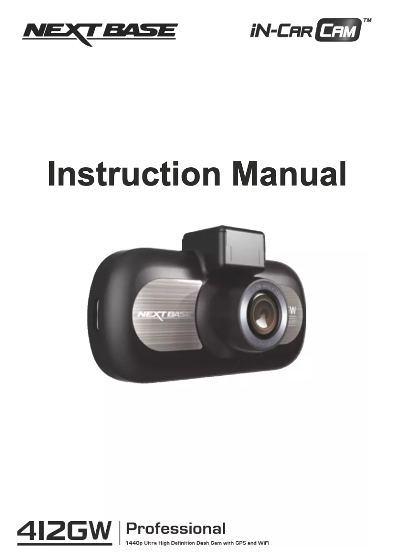 Image de la première page du manuel de l'appareil 412G