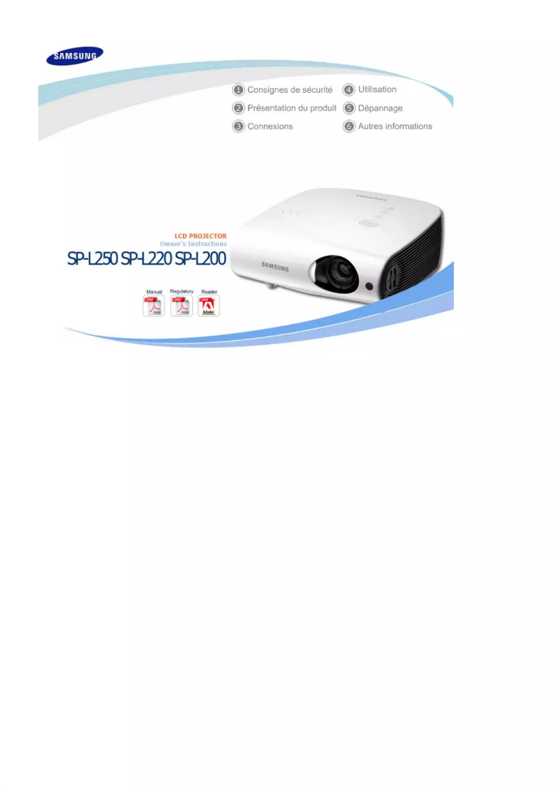 Page n°1 - Manuel utilisateur Samsung SP-L220