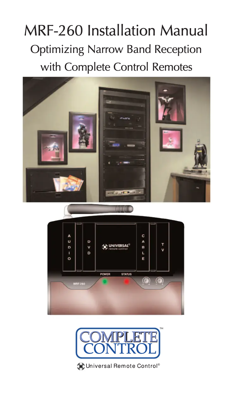 Page 1 de la notice Manuel utilisateur Universal Remote Control MRF-260