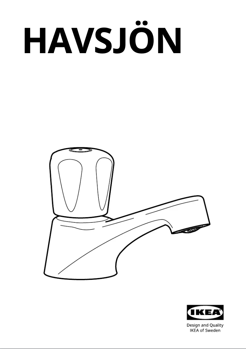 Page 1 de la notice Manuel utilisateur Ikea HAVSJÖN 104.835.78