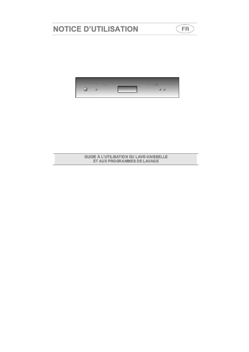 Page n°1 - Manuel utilisateur Smeg LVS1255S1