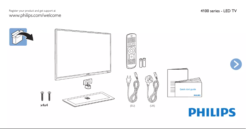 Imagen de la primera página del manual del dispositivo 47PFH4109