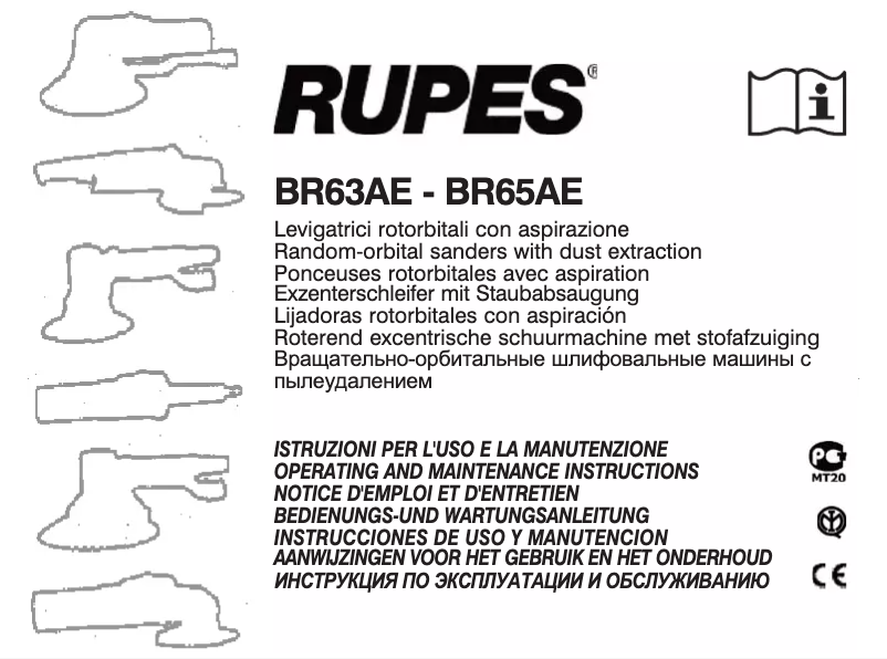 Page 1 de la notice Manuel utilisateur Rupes BR 65AE