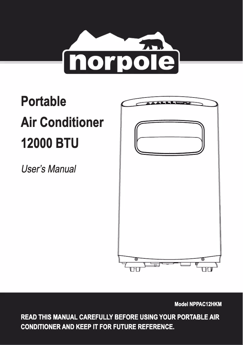 Page n°1 - Manuel utilisateur Norpole NPPAC12HKM