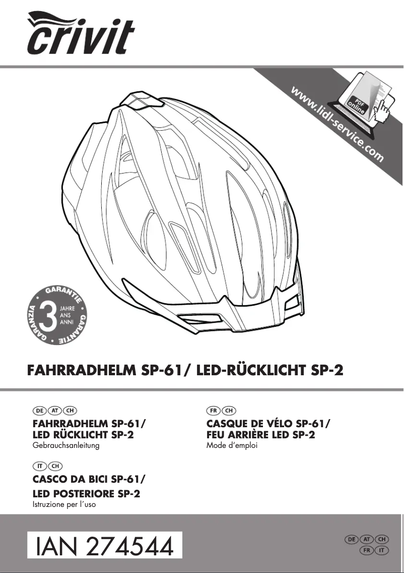 Image de la première page du manuel de l'appareil IAN 307555