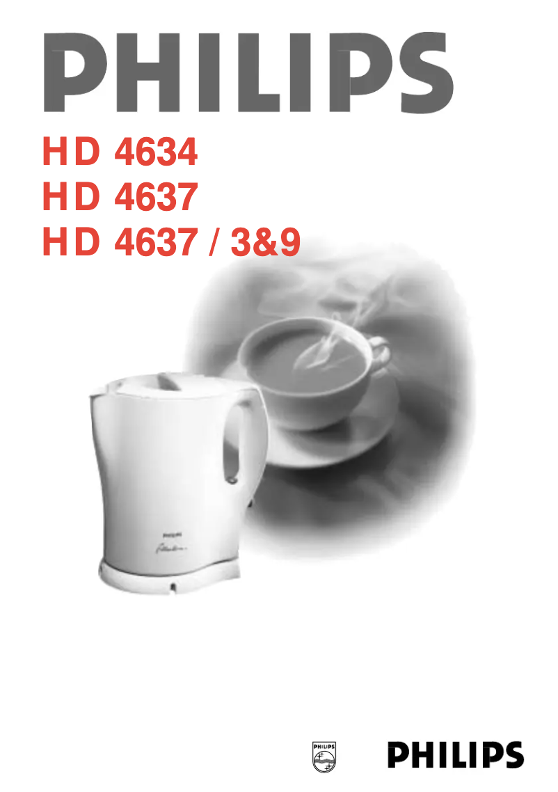 Page 1 de la notice Manuel utilisateur Philips HD4634