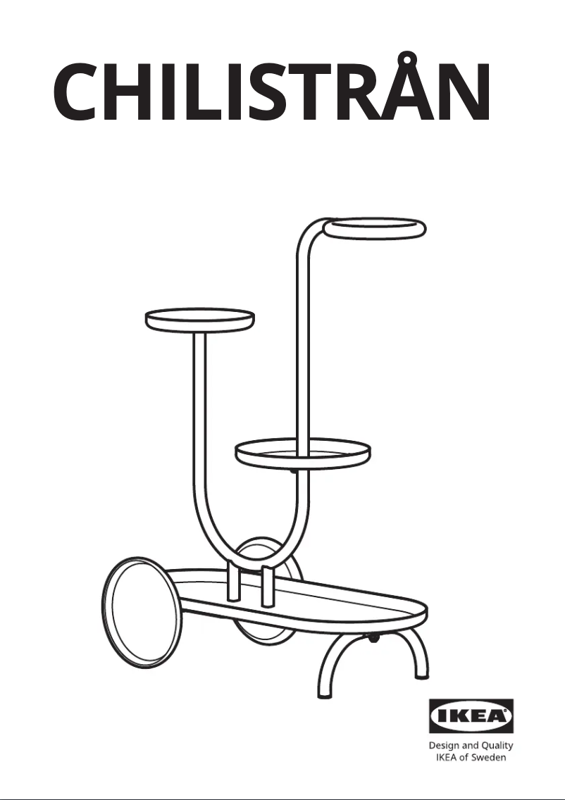 Page 1 de la notice Manuel utilisateur Ikea CHILISTRÅN 004.922.48