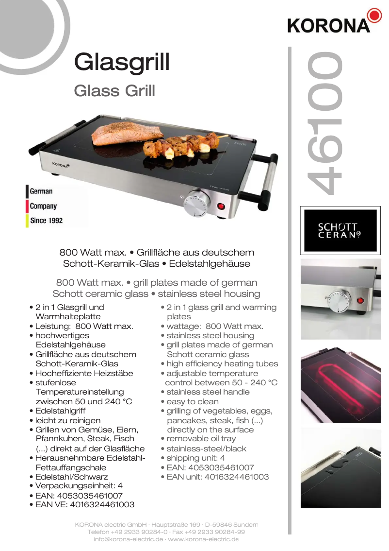 Page n°1 - Fiche technique Korona 46100