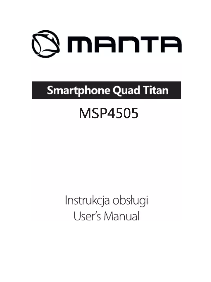 Imagen de la primera página del manual del dispositivo MSP4505