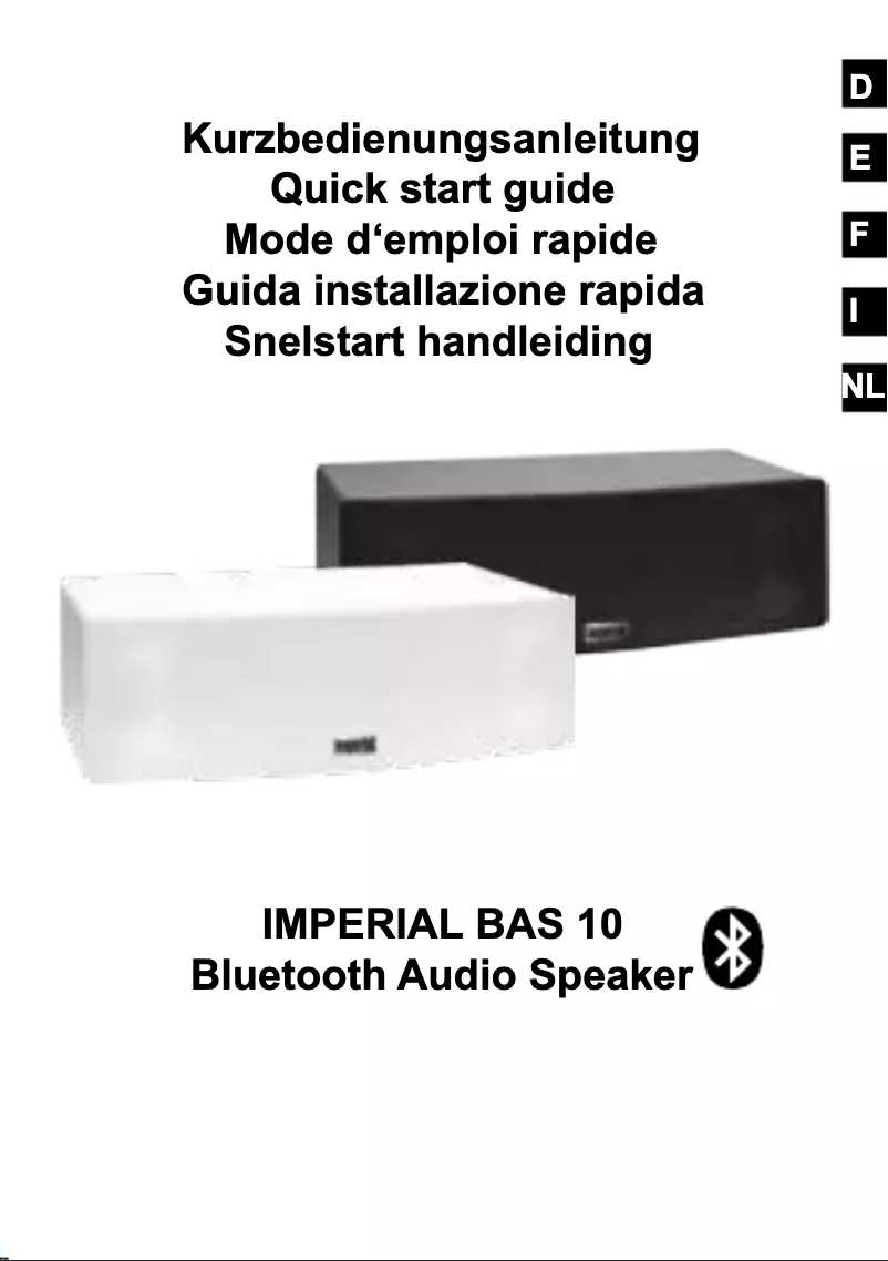 Page 1 de la notice Manuel utilisateur Imperial BAS 10