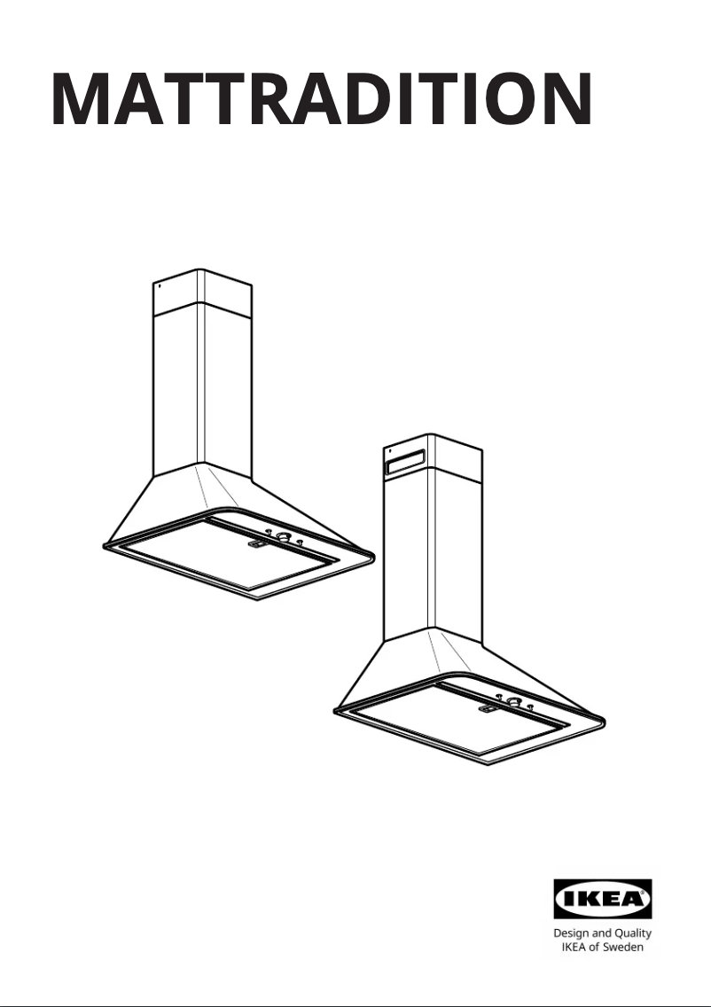 Page 1 de la notice Manuel utilisateur Ikea MATTRADITION 703.923.30