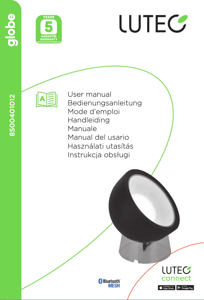 Página 1 del manual Manual de usuario Lutec Globe