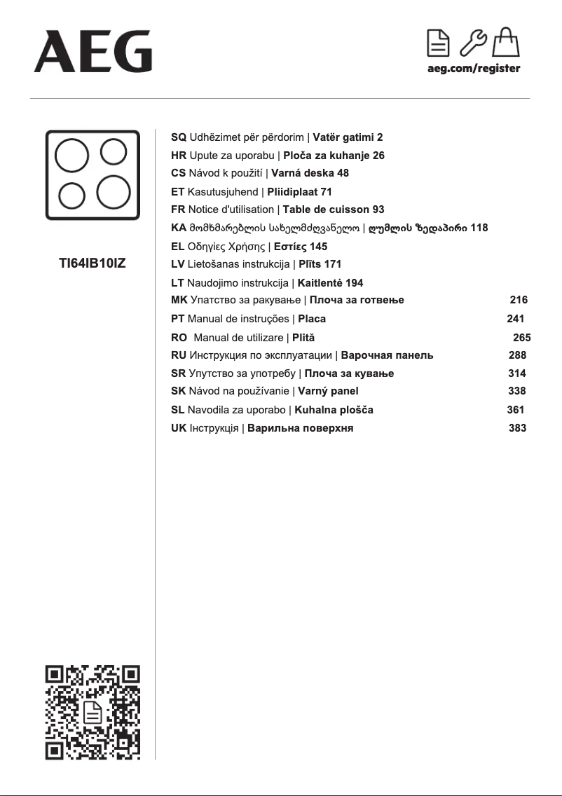 Image de la première page du manuel de l'appareil TI64IB10IZ