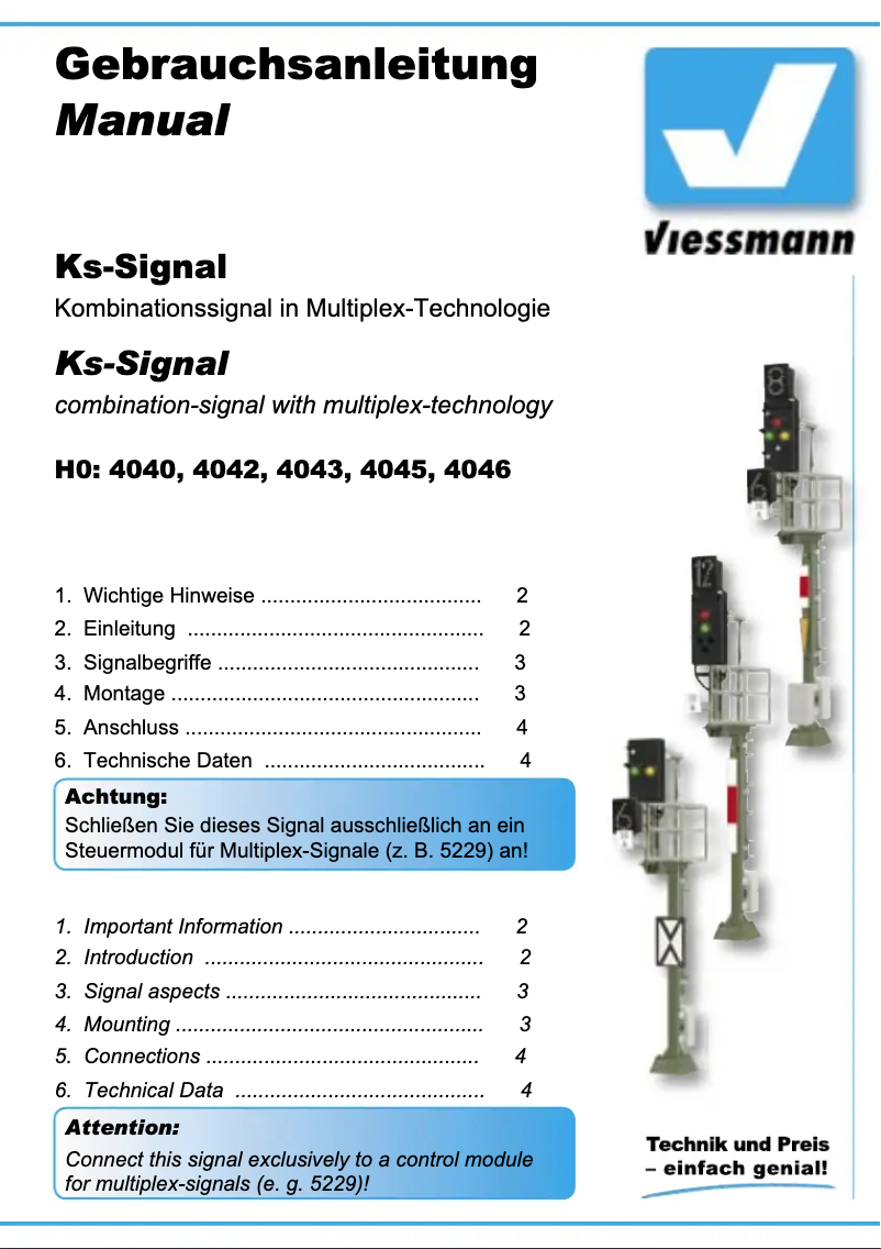 Page 1 de la notice Manuel utilisateur Viessmann 4045