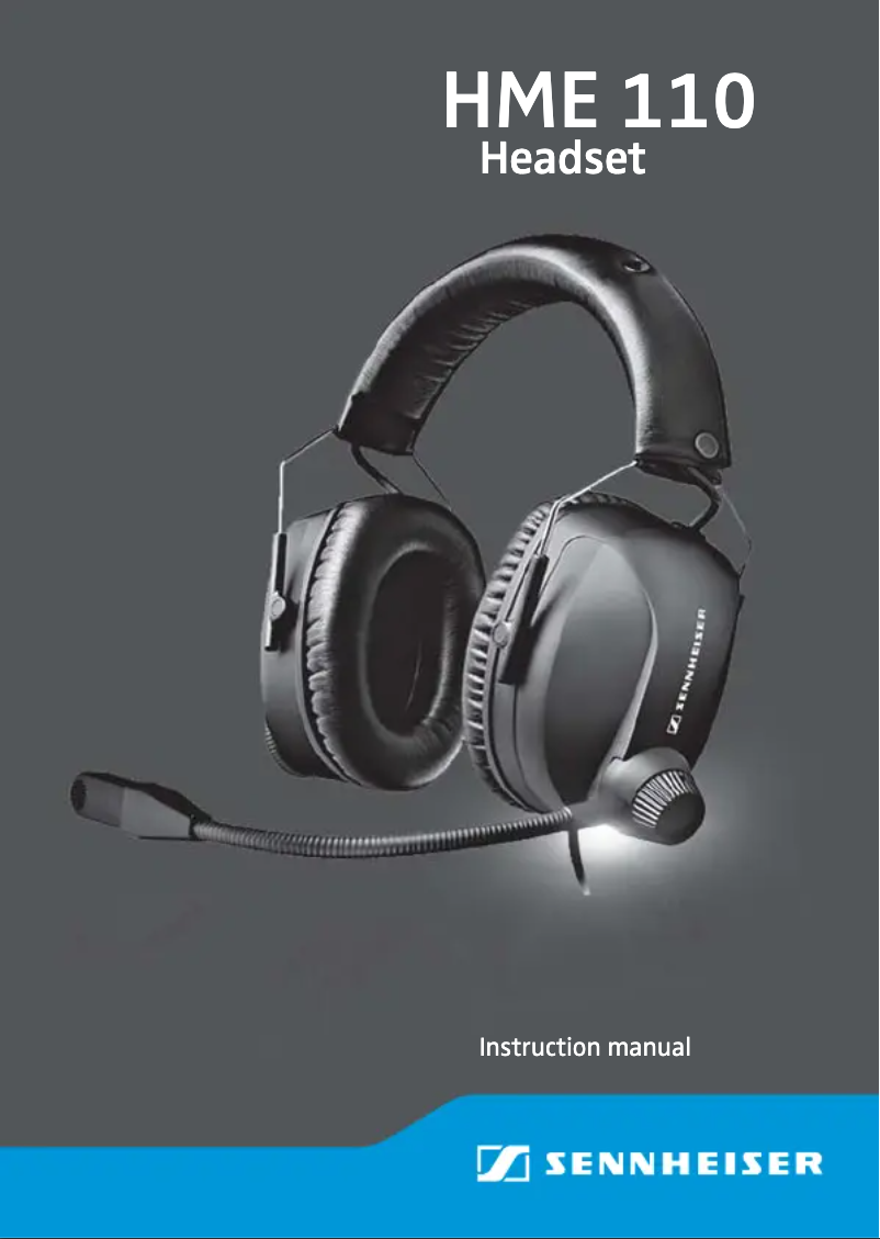 Página 1 del manual Manual de usuario Sennheiser HME 110